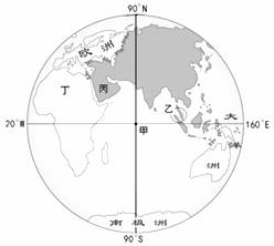 地球按经度划分为西半球和东半球.下图示意的是东半球